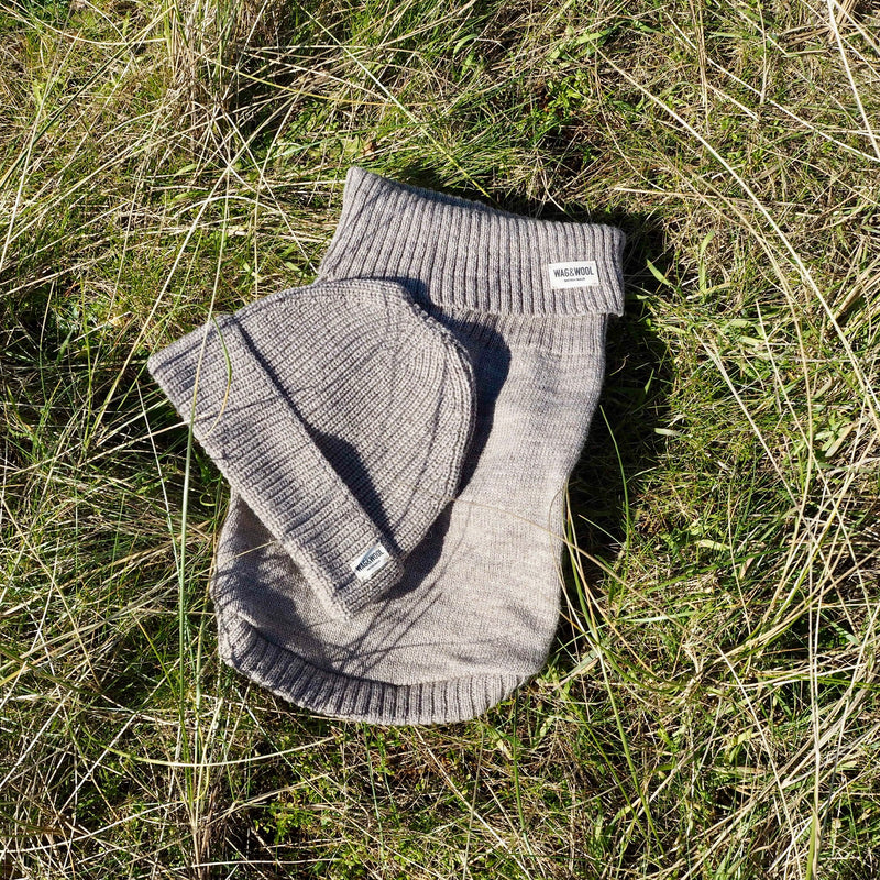 Oatmeal British Wool Beanie Hat