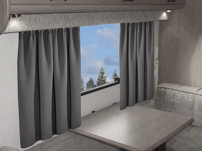 OLIVIA ROCCO Caravan Blackout Curtains 11 Colours Thermal Pencil Pleat Panels Eyelet