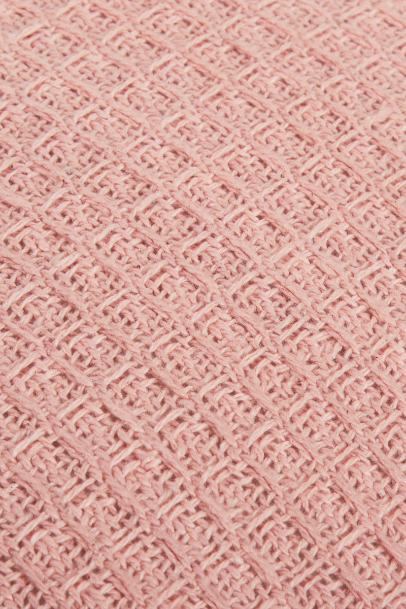 OLIVIA ROCCO Lisbon Pure Indian Cotton Handwoven Honeycomb Cushion Covers 17x17 and 24x24