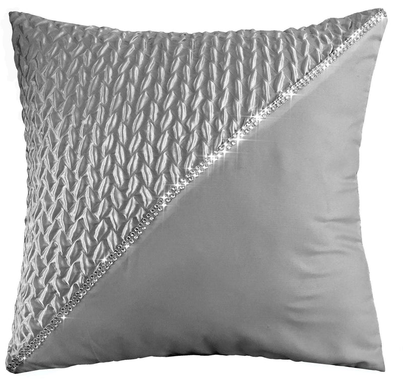 OLIVIA ROCCO Zenia Duvet Cover Set With Quilted Trim And Diamante Detailing For Luxurious