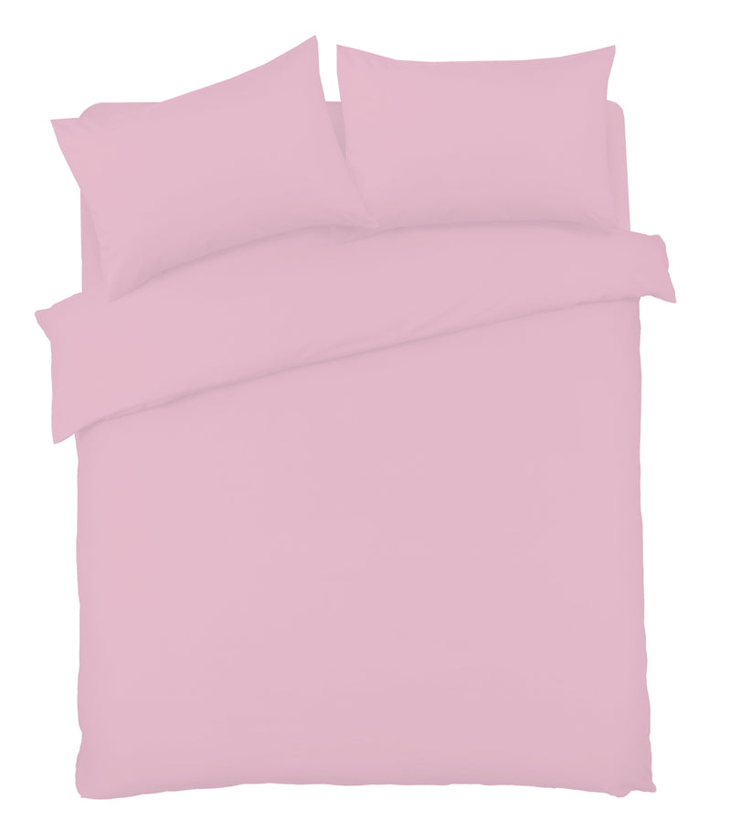 OLIVIA ROCCO Basics Luxury Cotton-Rich Duvet Set Soft Durable Bedding In Single Hotel-Quality Easy-Care Bedroom