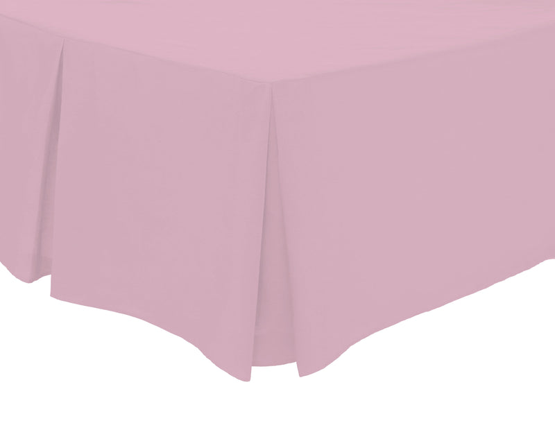 OLIVIA ROCCO Basics Fitted Pleated Valance Sheet Indus Valley Cotton Blend OEKO-TEX