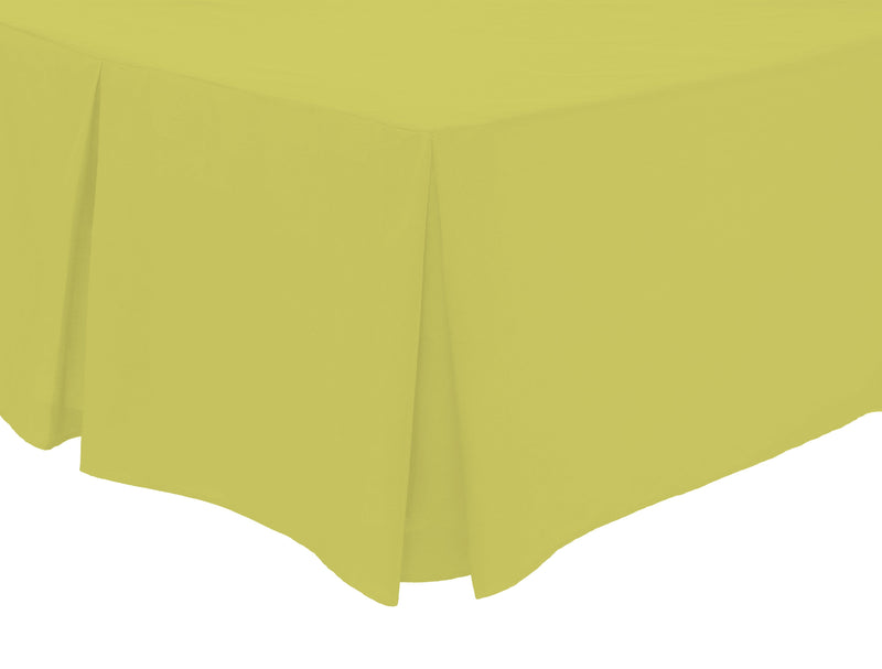 OLIVIA ROCCO Basics Fitted Pleated Valance Sheet Indus Valley Cotton Blend OEKO-TEX