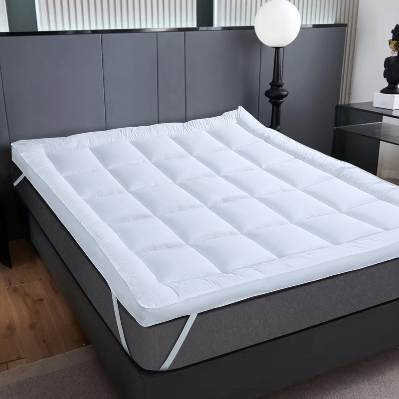 OLIVIA ROCCO Microfibre Mattress Topper Heavy Fill Extra Deep Anti Allergy Cooling