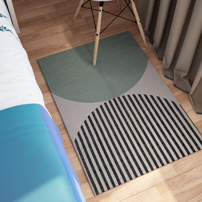 OLIVIA ROCCO Printed Rug Amphi Colour Non Slip Soft Durable Floor Rug For Living Room