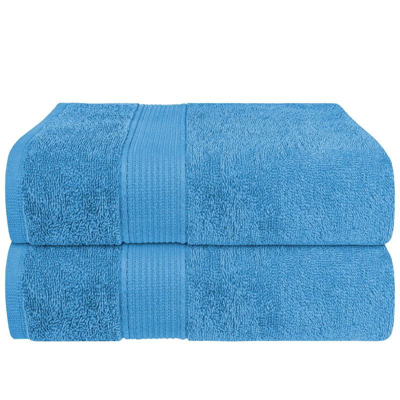 OLIVIA ROCCO Rhodes Towel Aqua 100% Cotton Hotel Quality Soft Super Absorbent Hand Towels
