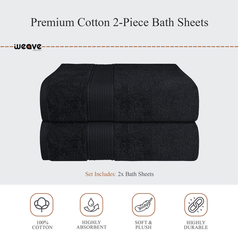 OLIVIA ROCCO Rhodes Towel Black 100% Cotton Hotel Quality Super Absorbent Hand Towels