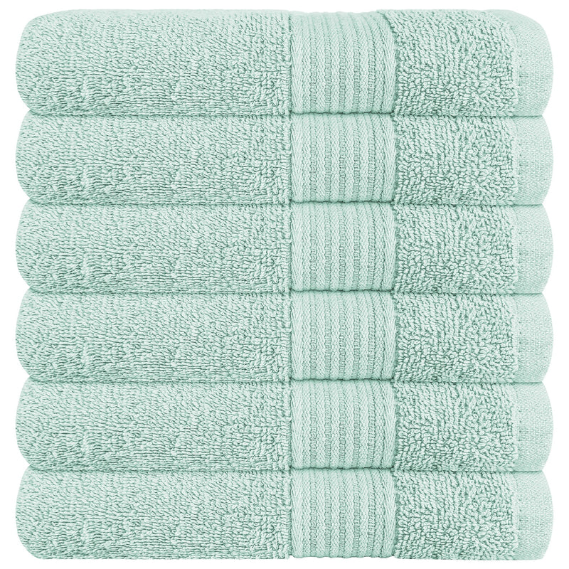 OLIVIA ROCCO Rhodes Towel Seafoam 100% Cotton Hotel Quality Soft Super Absorbent Hand