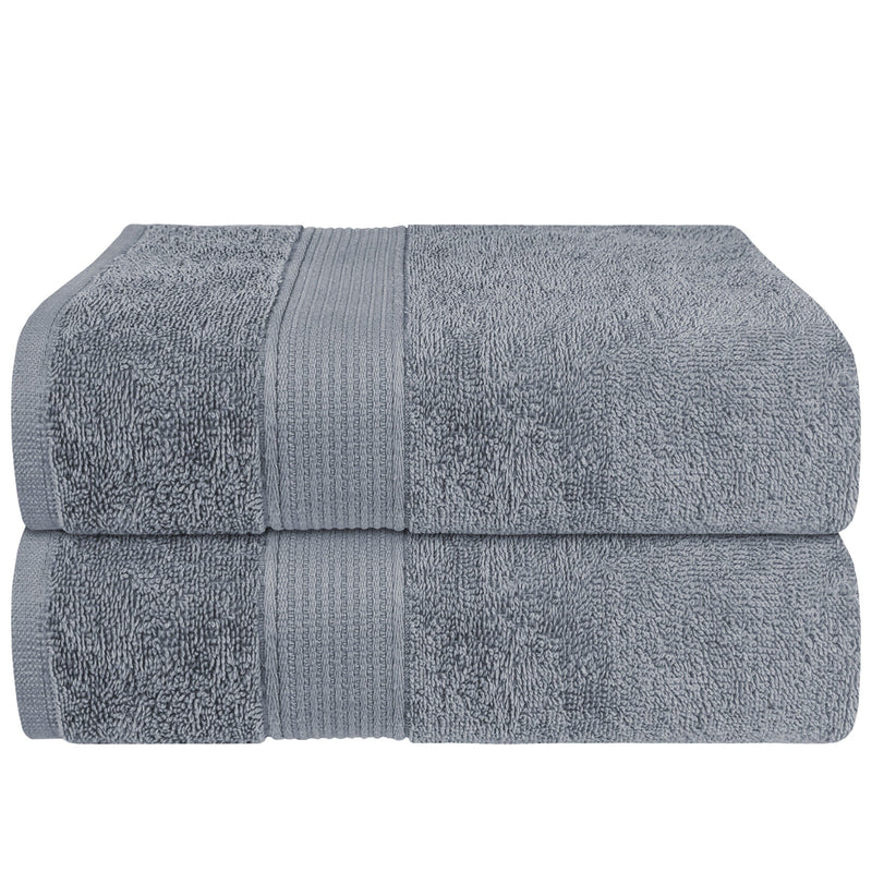 OLIVIA ROCCO Rhodes Towel Silver 100% Cotton Hotel Quality Soft And Ultra Absorbent Hand