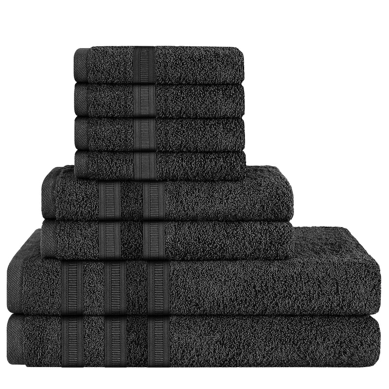 OLIVIA ROCCO Ritz Viscose Stripe Towels Super Soft Cotton Highly Absorbent Jumbo Bath