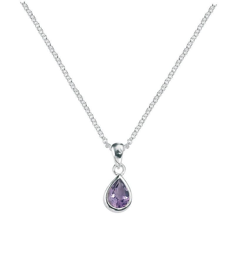 Beginnings Amethyst Teardrop Pendant