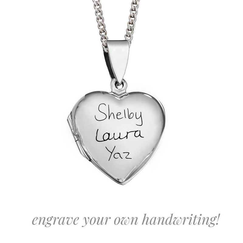 Beginnings Large Silver Heart Locket