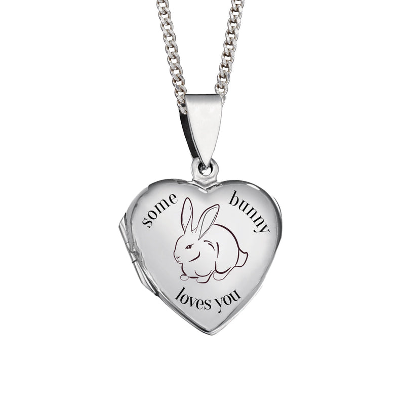 Beginnings Large Silver Heart Locket