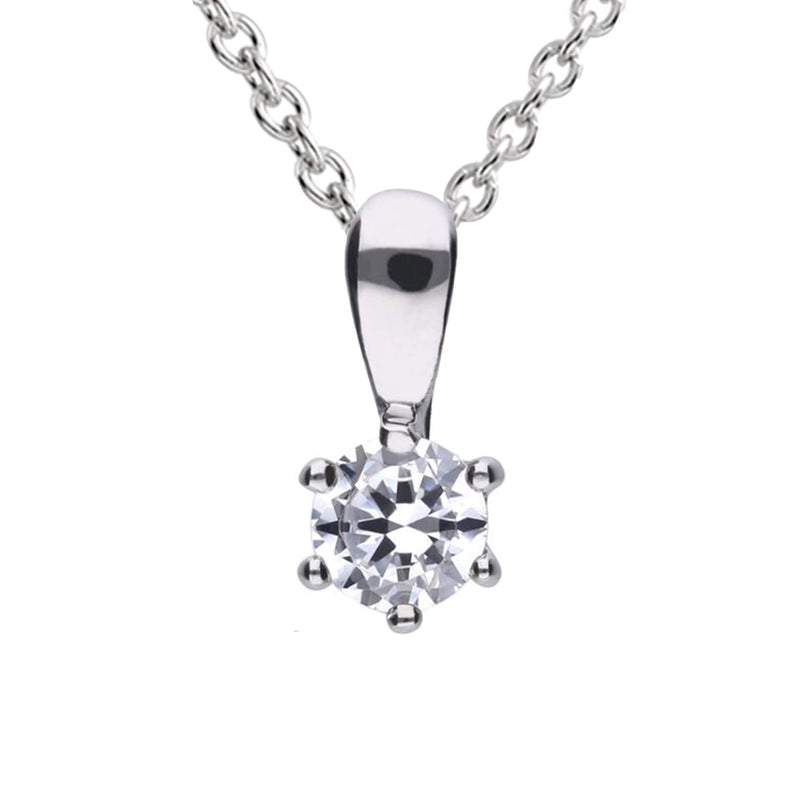 Diamonfire Six Claw Carat Pendant