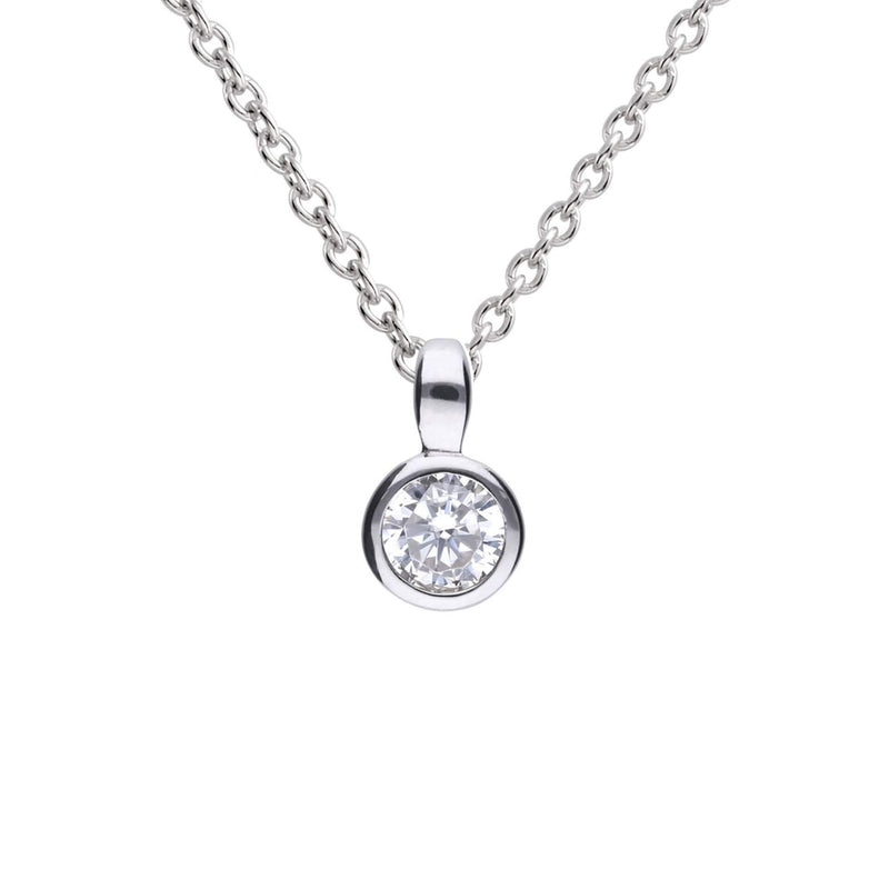 Diamonfire Bezel Set Carat Pendant