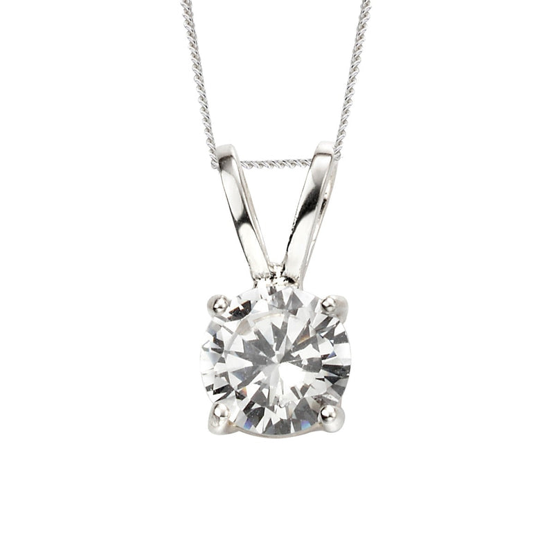 Beginnings Double Bail Pendant with Cubic Zirconia