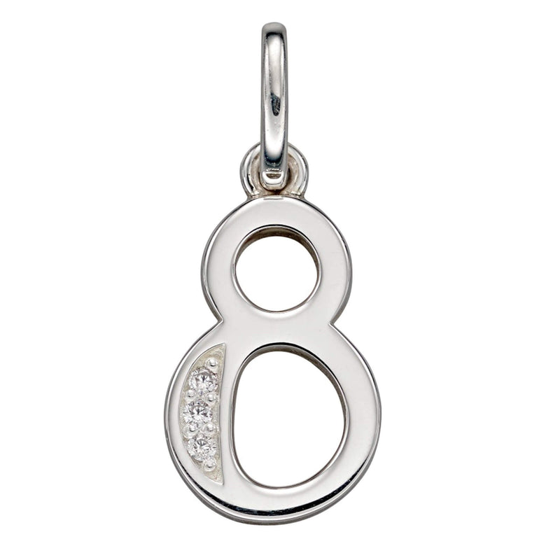 Beginnings Number Pendant with CZ