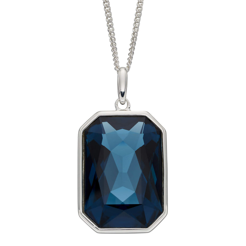 Beginnings Elongated Octagon Crystal Pendant