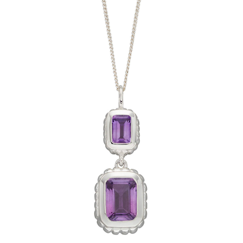 Beginnings Curve Surround Double Drop Pendant