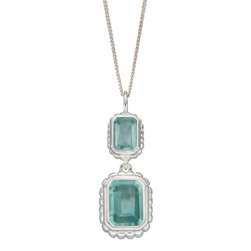 Beginnings Curve Surround Double Drop Pendant