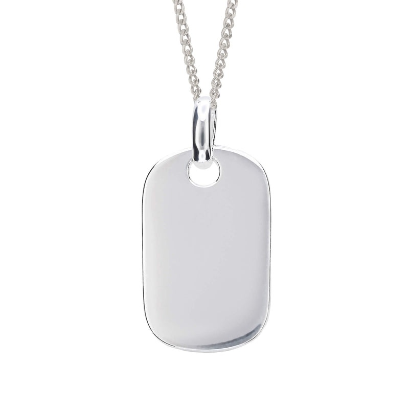 Beginnings Rounded Rectangle Tag Pendant