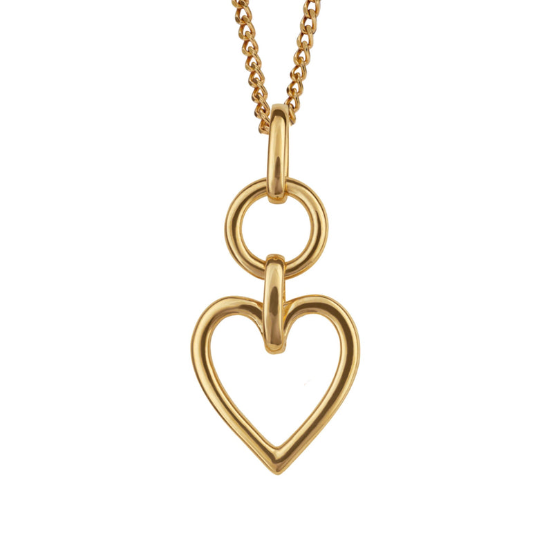 Beginnings Open Heart Drop Pendant