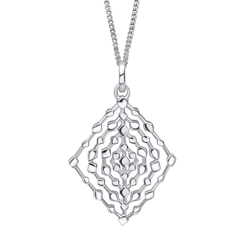 Beginnings Geometrical Lace Textured Pendant