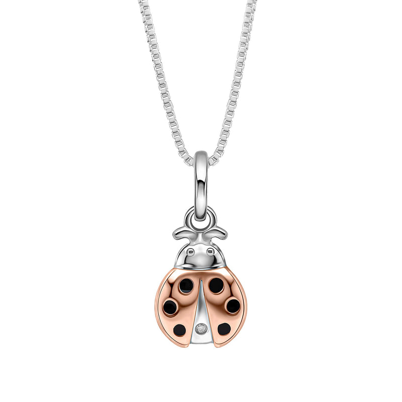 D For Diamond Ladybird Pendant with Diamond