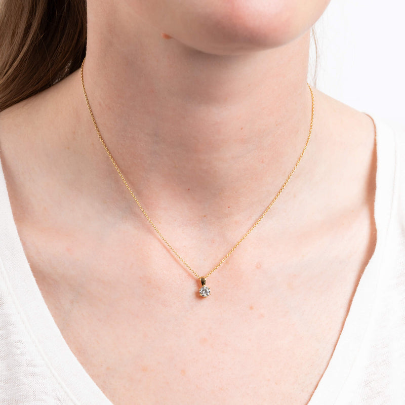Diamonfire Six Claw Carat Pendant
