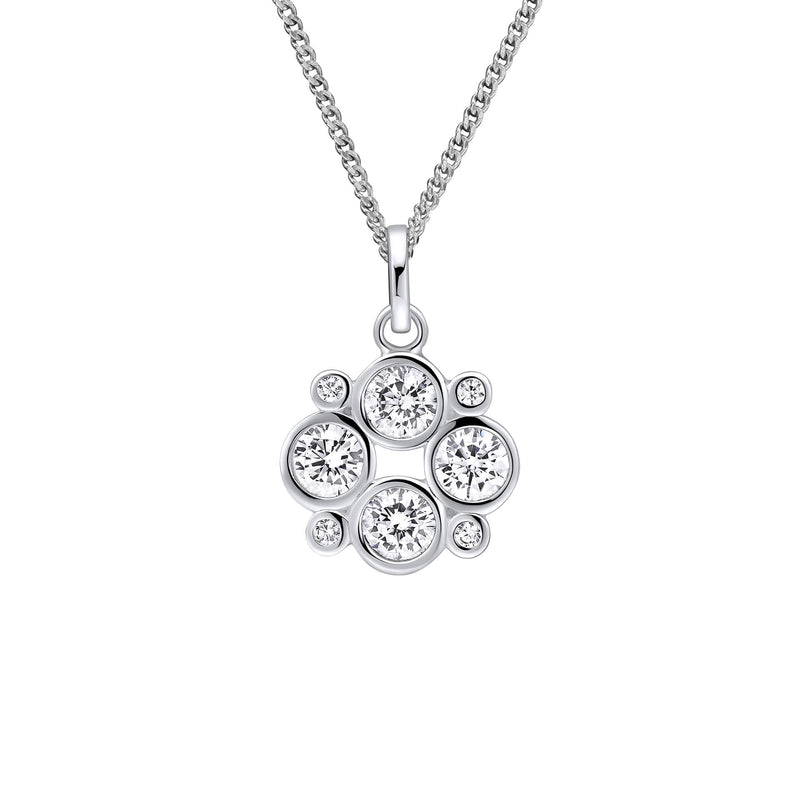 Beginnings Multi Bezel Set Cubic Zirconia Pendant