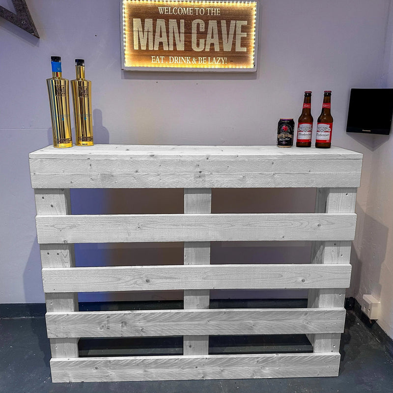 Rustic Wooden Pallet Style Bar