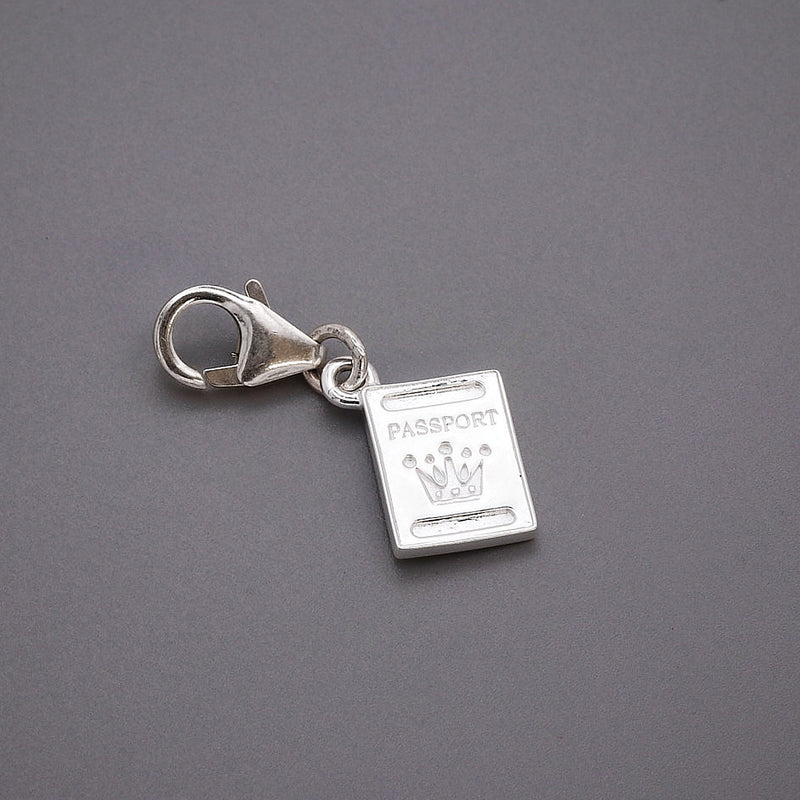 Passport Personalised Silver Charm