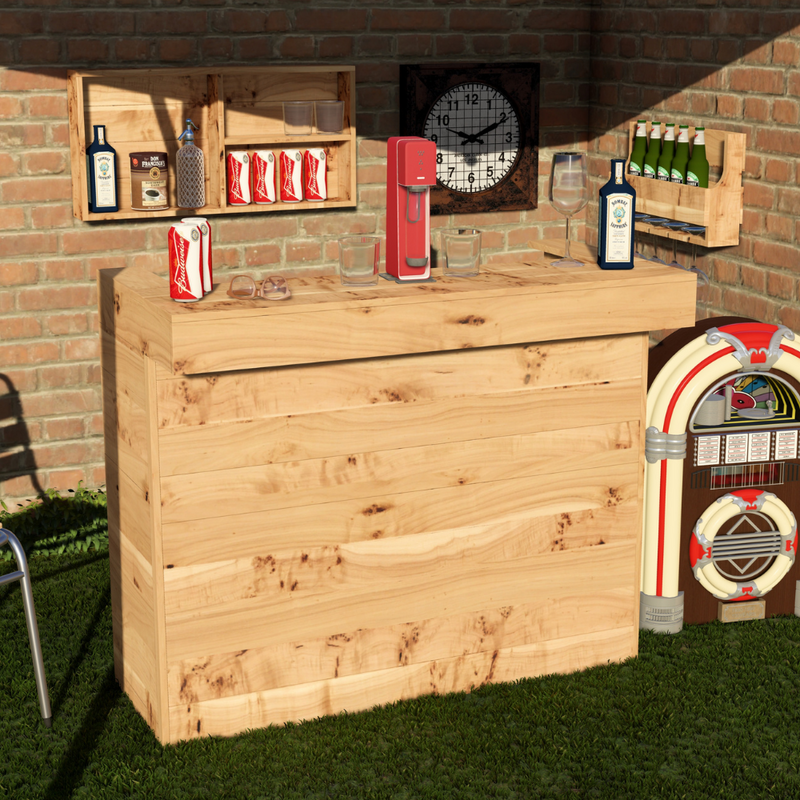 XL Package - Rustic Wooden Bar