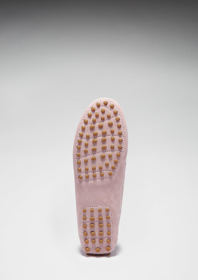 Women's Penny Driving Loafers, ice pink suede