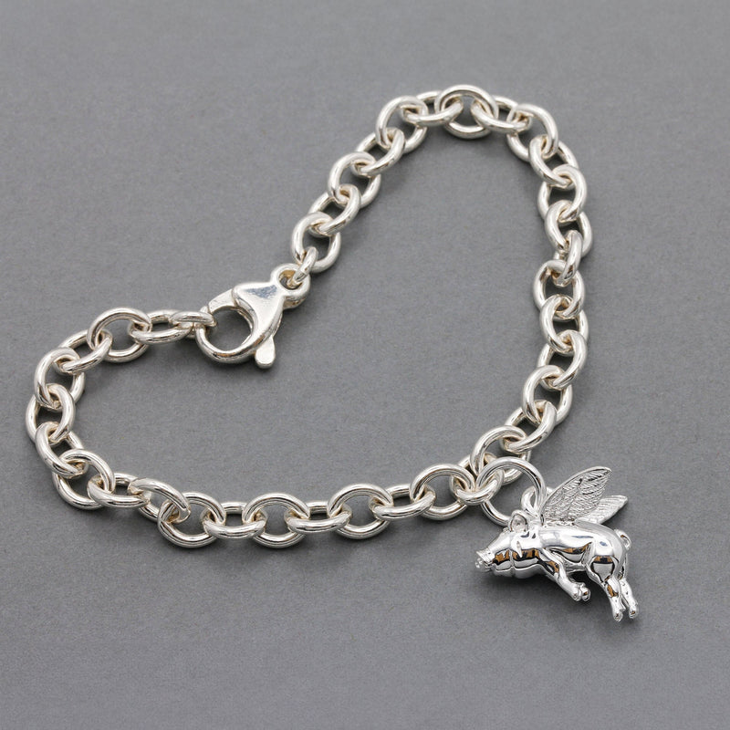Pigs Might Fly Silver Charm