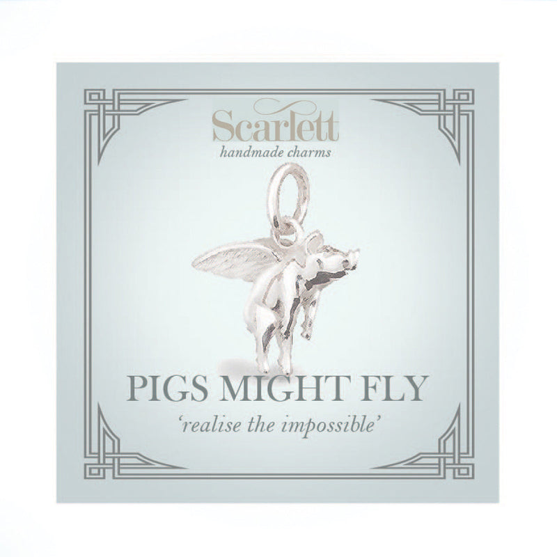 Pigs Might Fly Silver Charm