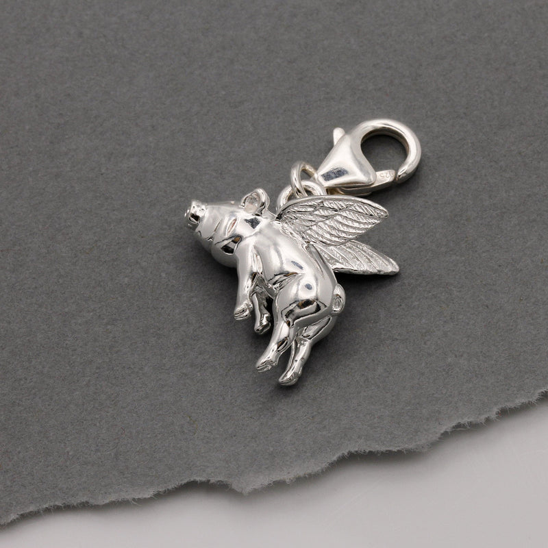 Pigs Might Fly Silver Charm