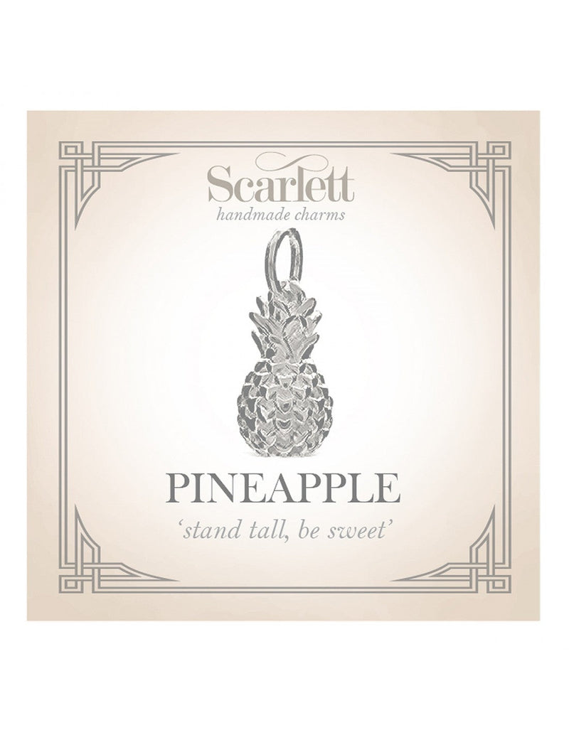 Pineapple Silver Charm