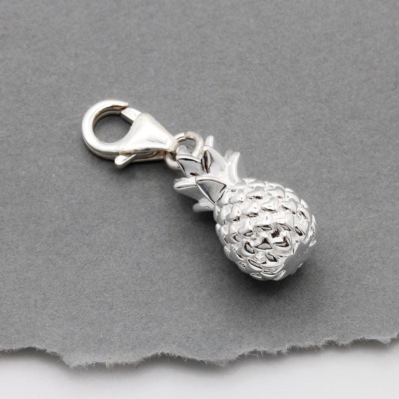Pineapple Silver Charm