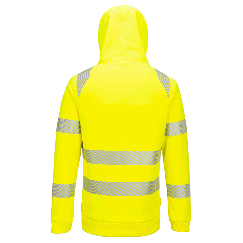 Portwest DX482 Hi-Vis 1/4 Zip Hoodie
