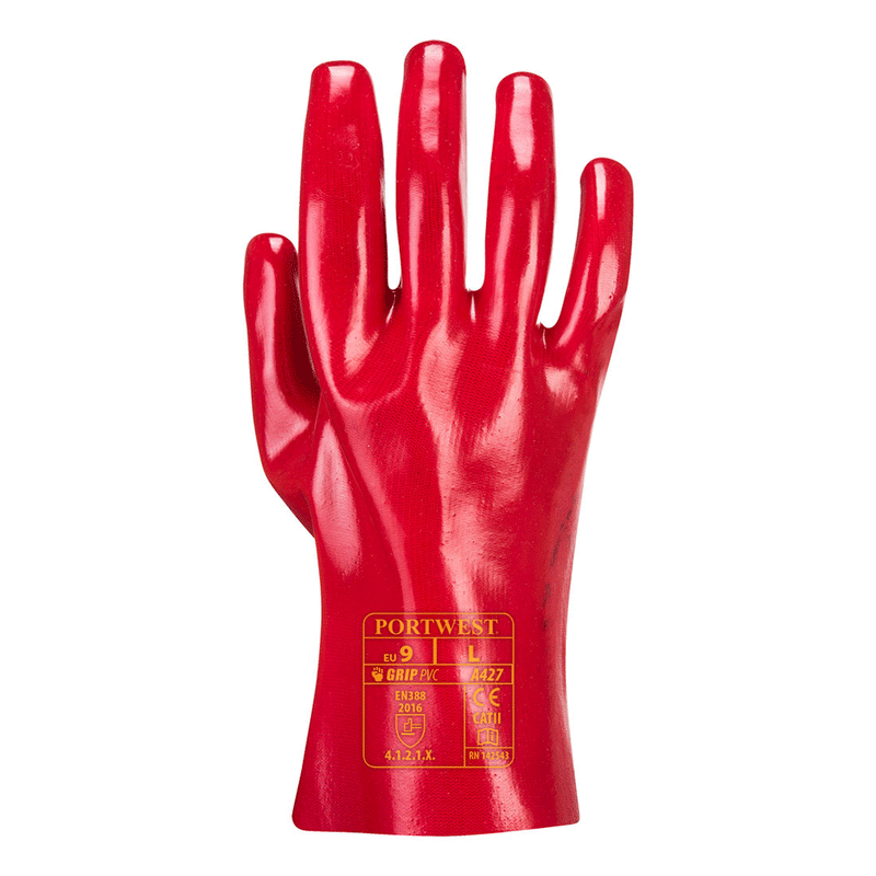 Portwest A427 Grip 12 PVC Gauntlet 27cm