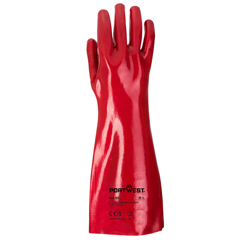 Portwest A445 Grip 12 PVC Gauntlet 45cm