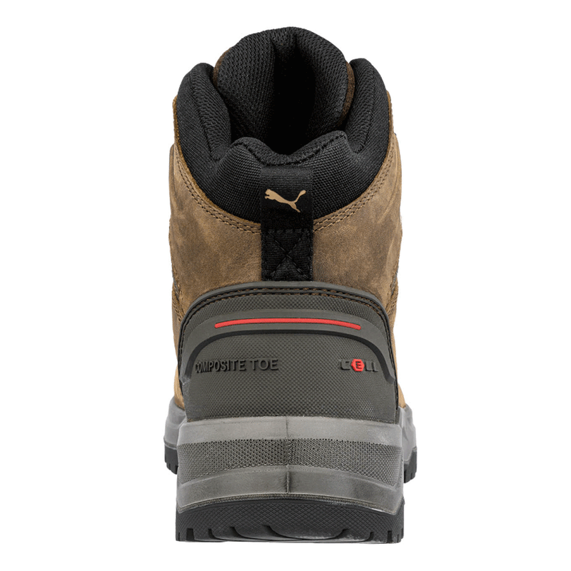 Puma Iron HD Brown Mid Safety Work Boot S3S FO SR