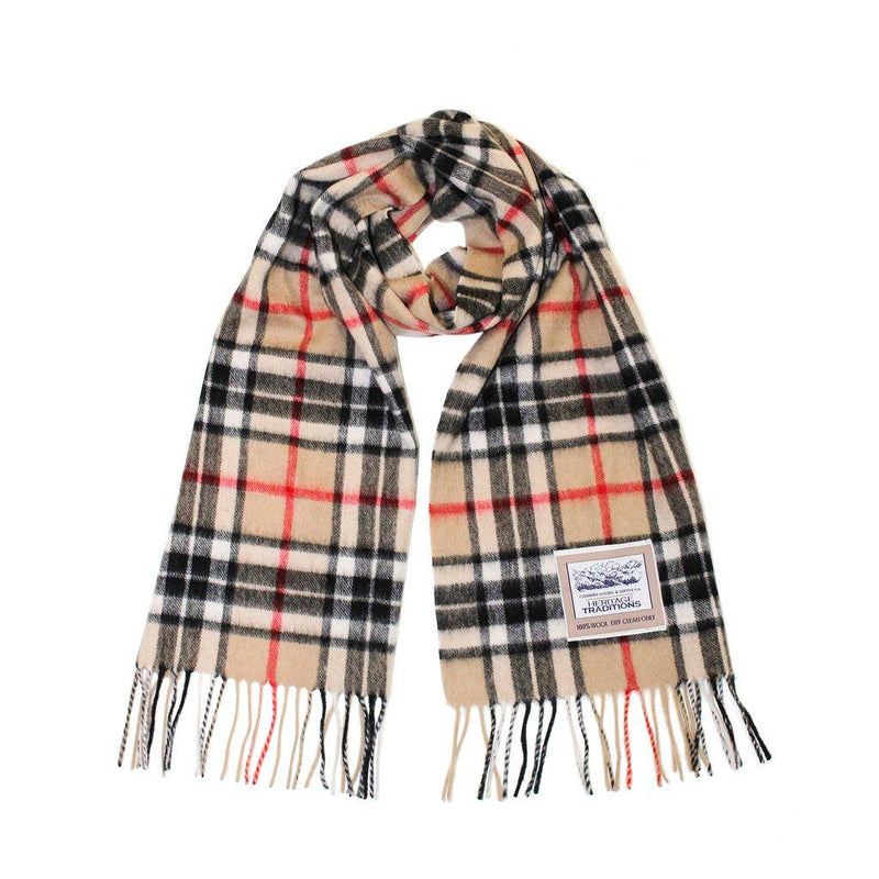 Pure Wool Tartan Scarf