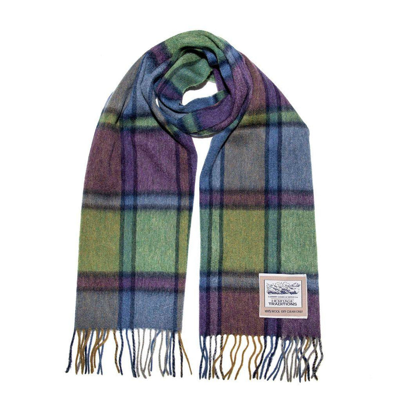Pure Wool Check Scarf