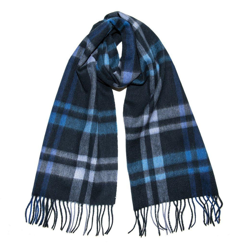 Pure Wool Check Scarf