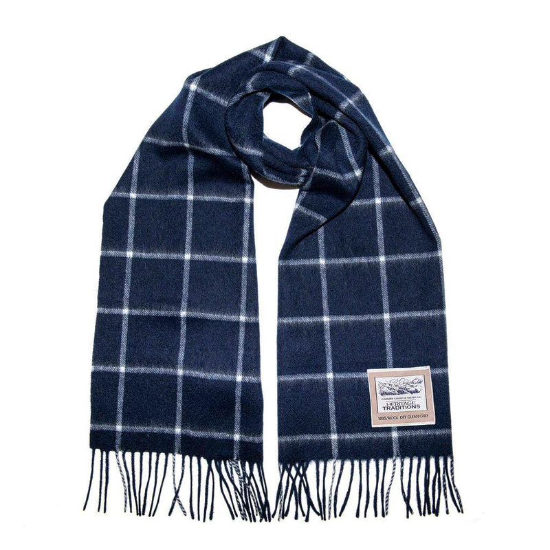 Pure Wool Check Scarf