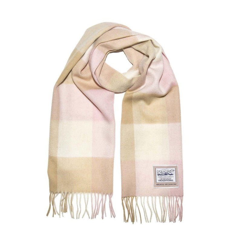 Pure Wool Check Scarf