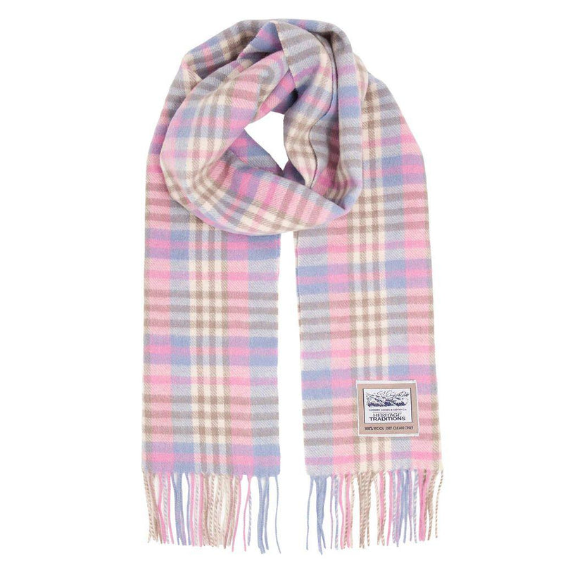 Pure Wool Check Scarf