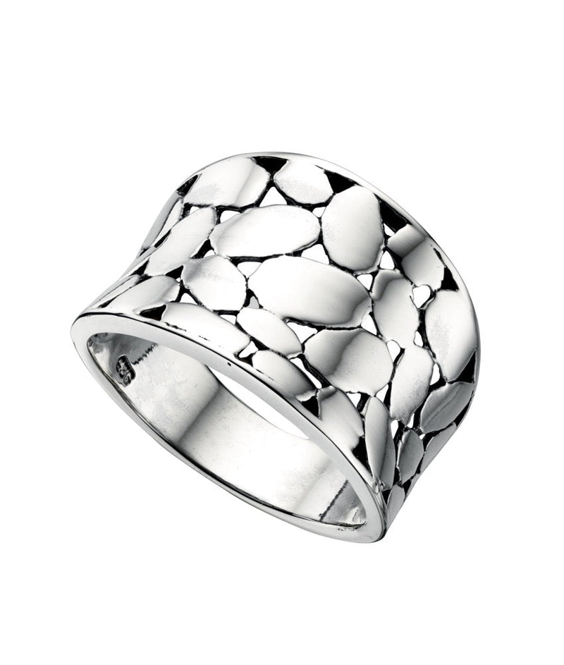 Beginnings Wide Textured Ring